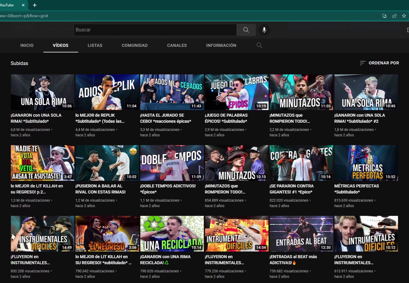 Videos más vistos de Esquina Rapper